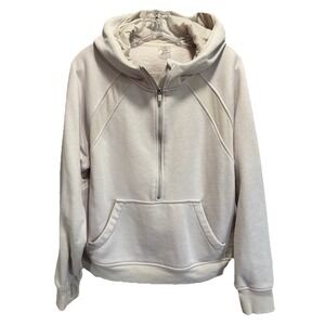 Danskin 1/2 Zip Hoodie Sweatshirt Size XL Long Sleeve Pocket Heavy Active